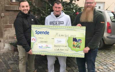 Breitenbrunner Männer zeigen Herz