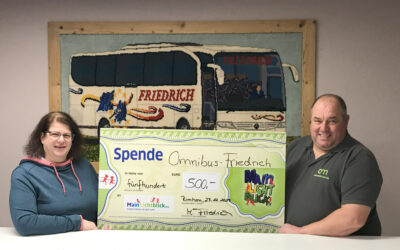 Omnibus Friedrich GmbH spendet für unsere Kinderwünsche